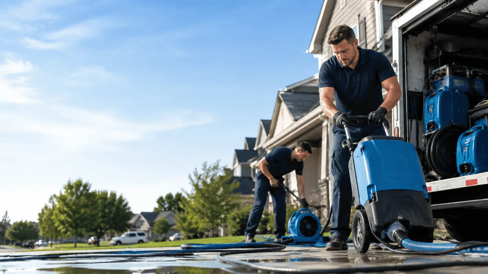 Dehumidification being performed in Kykotsmovi Village, AZ